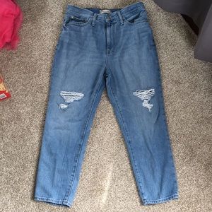 Madewell Distressed Mom Jean